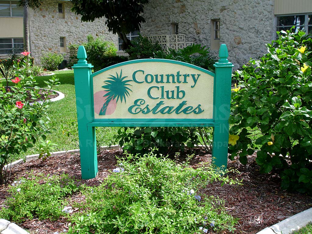 Country Club Estates Signage